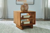 A2Z Furniture - Ashley Furniture - Dressonni End Table - Square End Table / Brown - T690-2